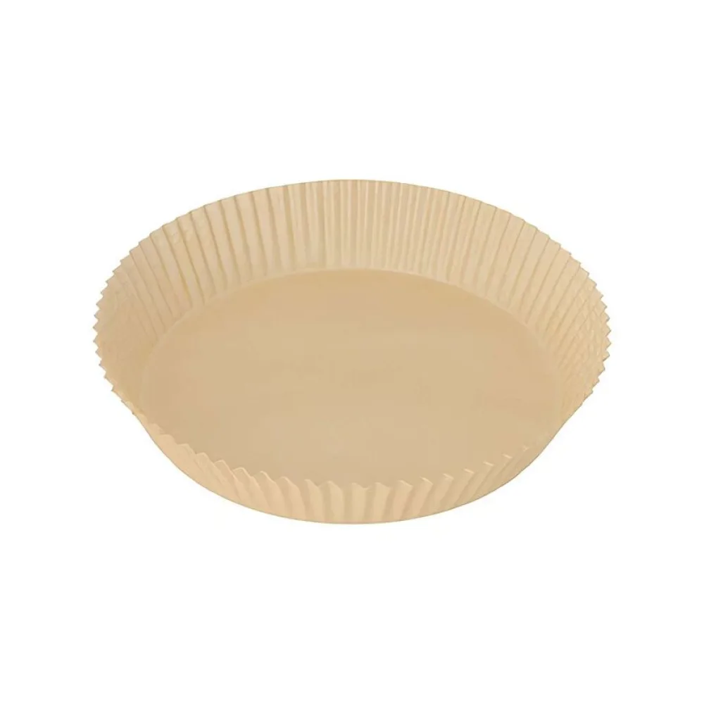Backpapierzuschnitte für Heißluftfritteusen Mikrowelle Backofen O20cm x 4,5cm braun, 100 Stk. – Bild 2