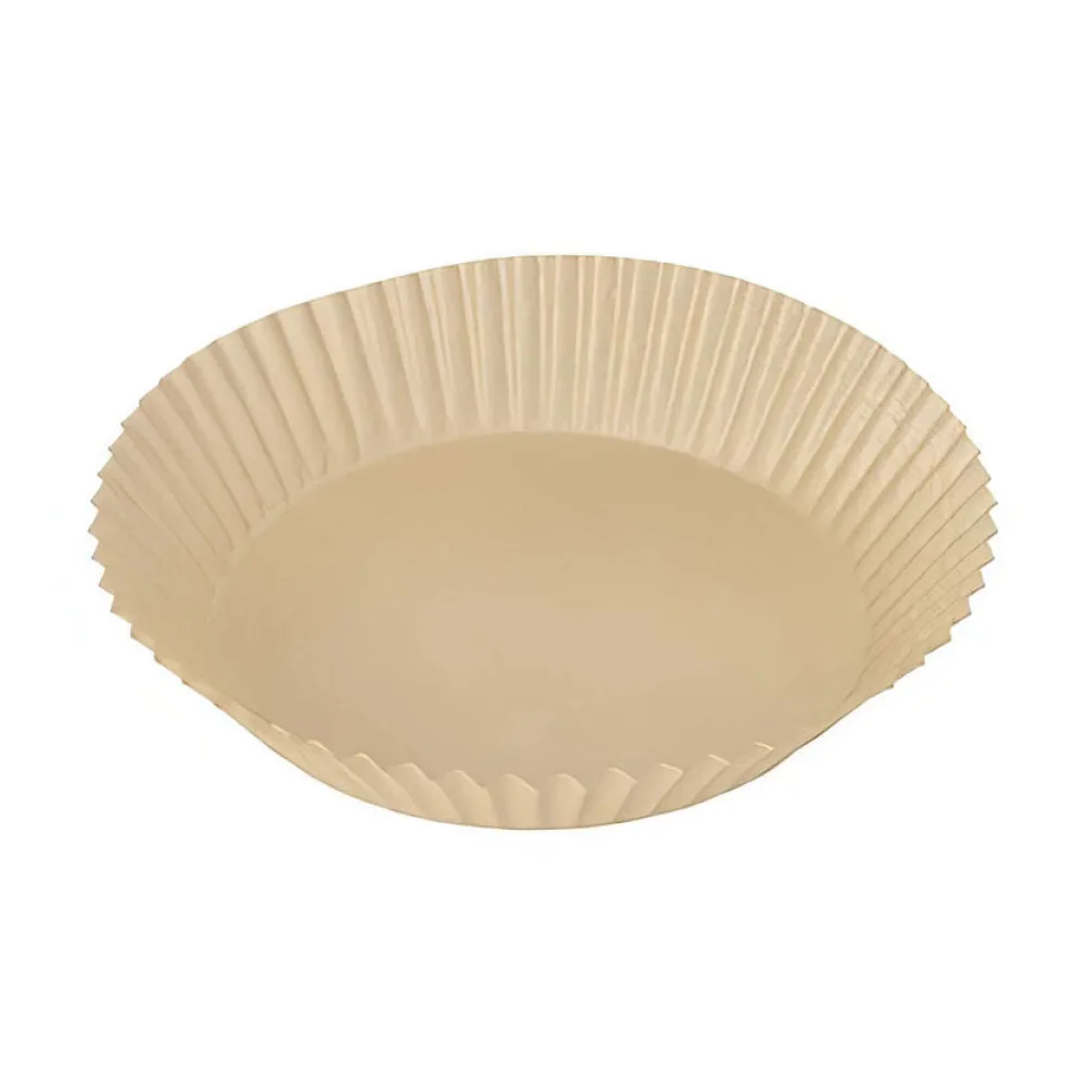 Backpapierzuschnitte für Heißluftfritteusen Mikrowelle Backofen O16cm x 4,5cm braun – Bild 2