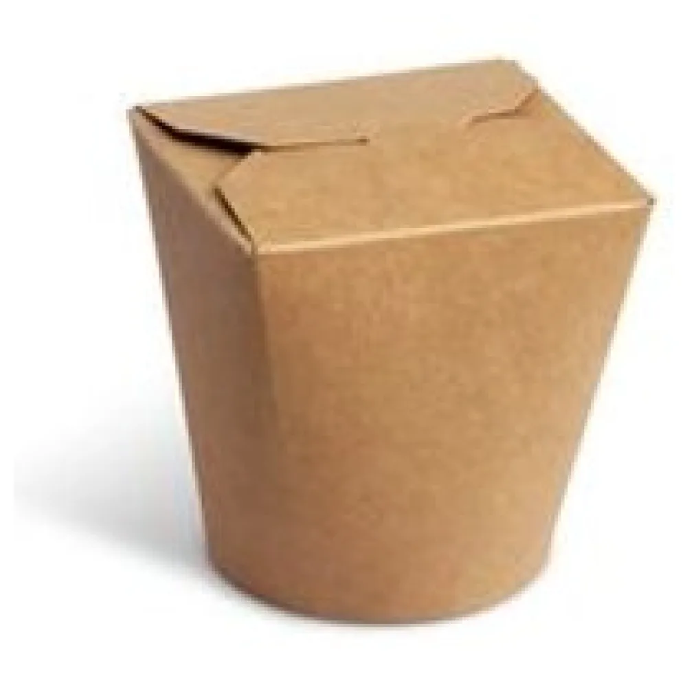 Food Box Take Away Box 100x88x95mm 750ml Kraftpapier beschichtet braun, 50 Stk. – Bild 3