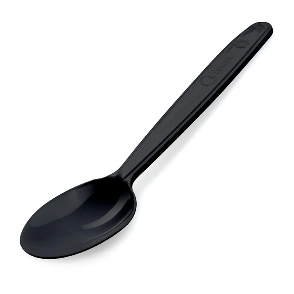 Mehrweg Löffel 18,5 cm schwarz wiederverwendbar 125 Waschzyklen PP, 50 Stk. – Bild 2