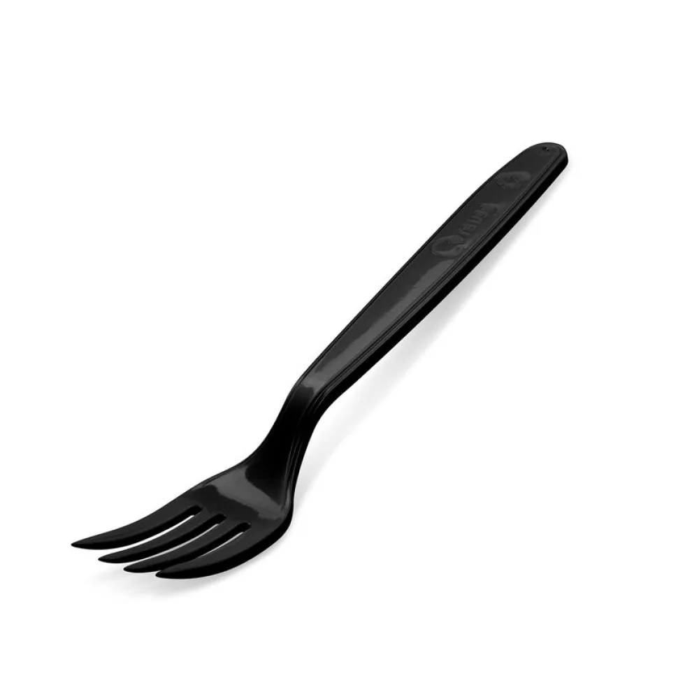Mehrweg Gabel 18,5 cm schwarz wiederverwendbar 125 Waschzyklen PP, 50 Stk. – Bild 2