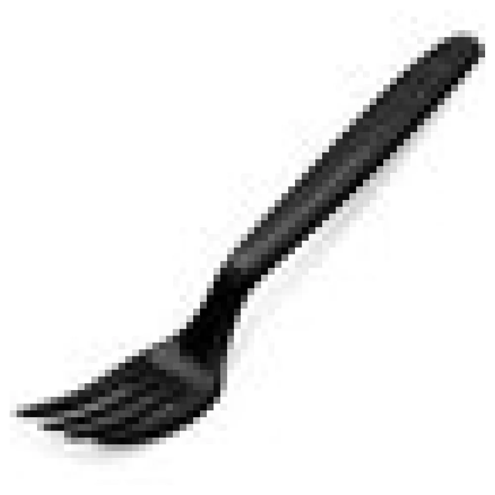 Mehrweg Gabel 18,5 cm schwarz wiederverwendbar 125 Waschzyklen PP, 50 Stk. – Bild 4