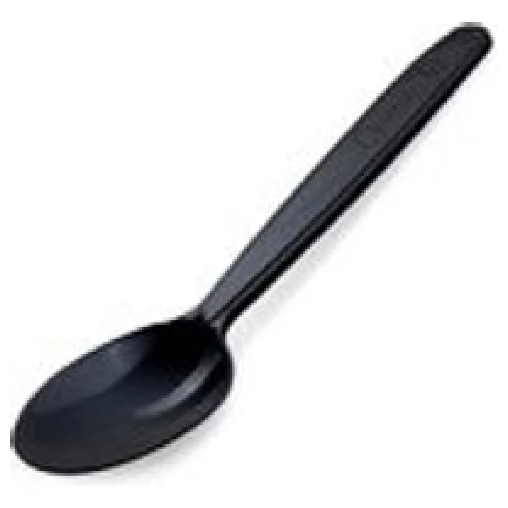 Mehrweg Kaffeelöffel 13 cm schwarz wiederverwendbar 125 Waschzyklen PP, 50 Stk. – Bild 3