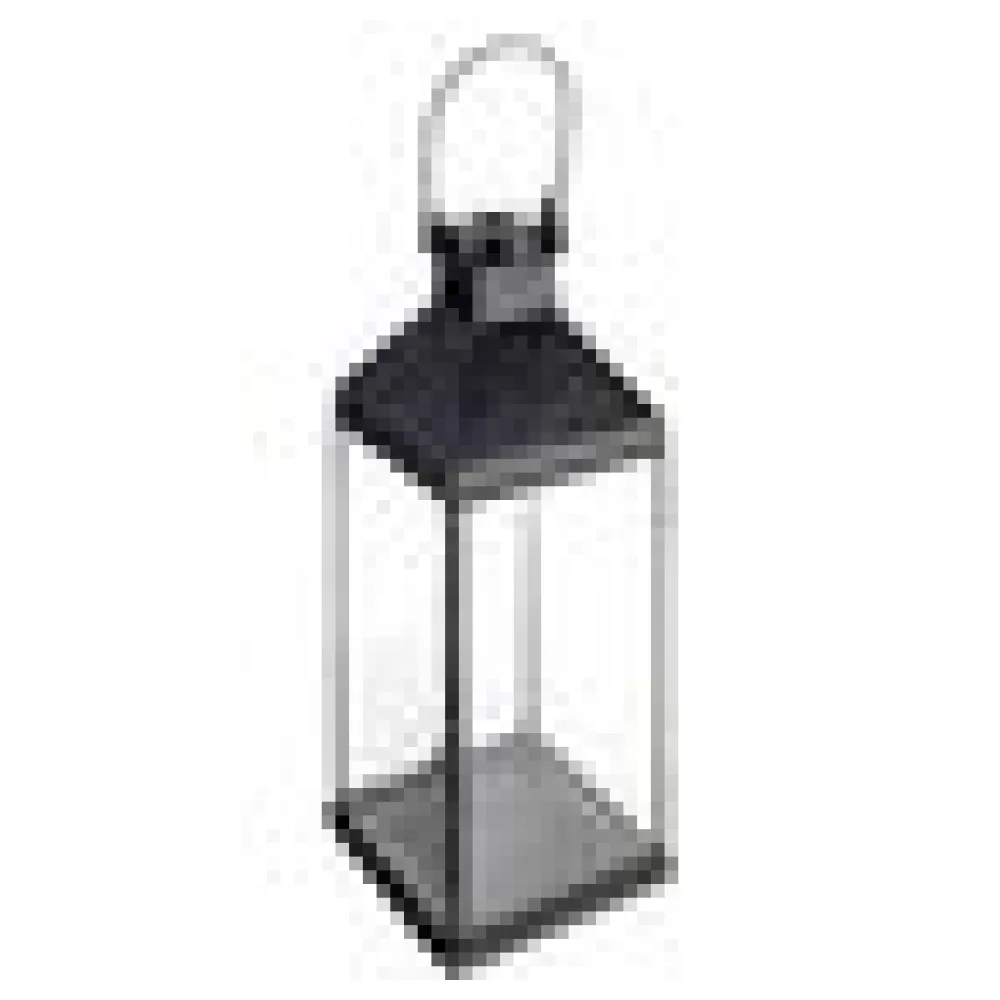 Laterne "Antike" aus Metall/Glas, schwarz, 37cm, 1 Stk. – Bild 4