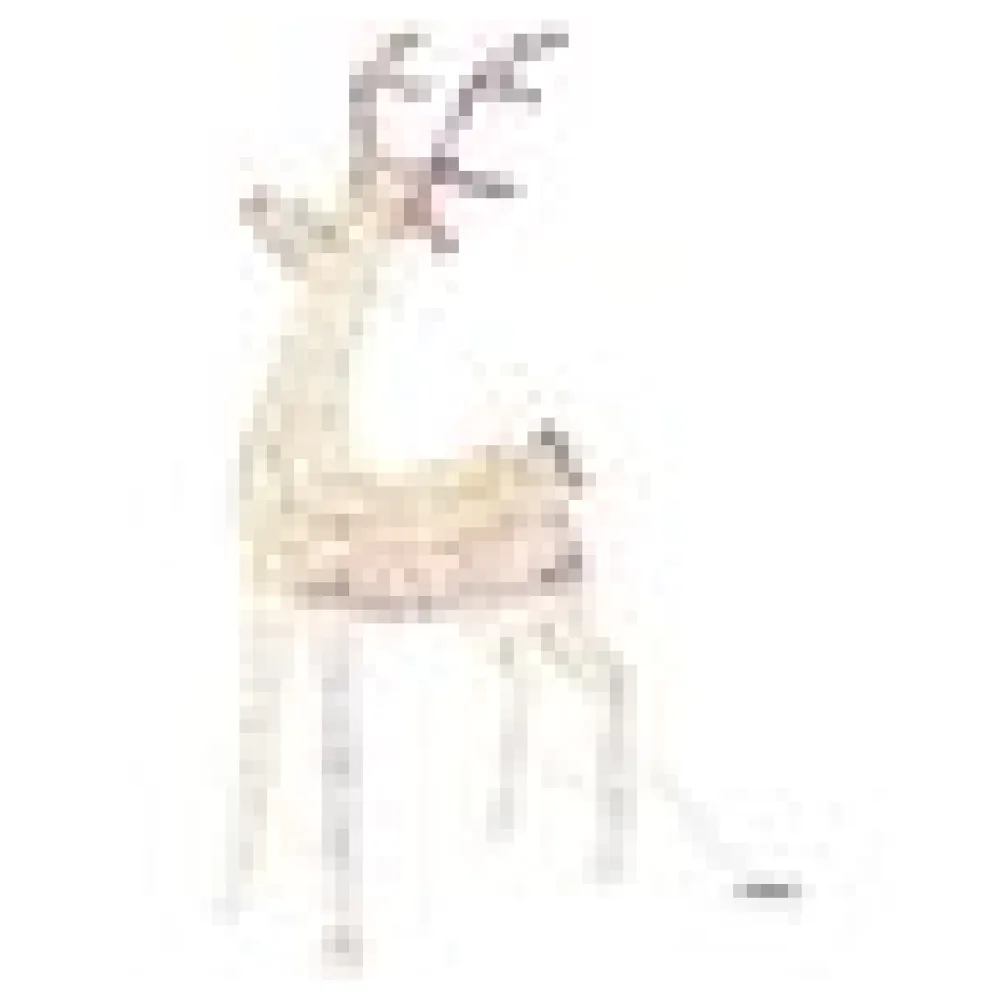 Rentier aus Metall/PET, mit LED, warmweiß, 120cm, 1 Stk. – Bild 4