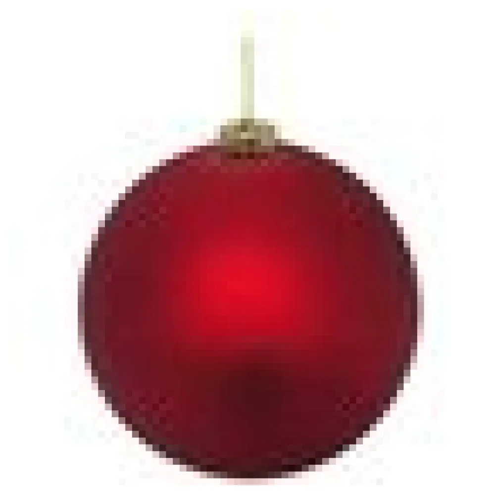 Weihnachtskugeln Christbaumkugeln XL aus Kunststoff rot matt, O20cm, 1 Stk. – Bild 4