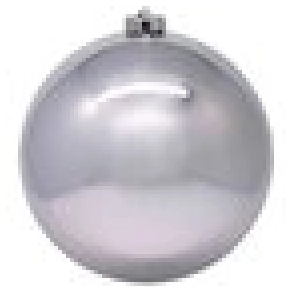 Weihnachtskugeln Christbaumkugeln aus Kunststoff silber, O10cm, 4 Stk. – Bild 4