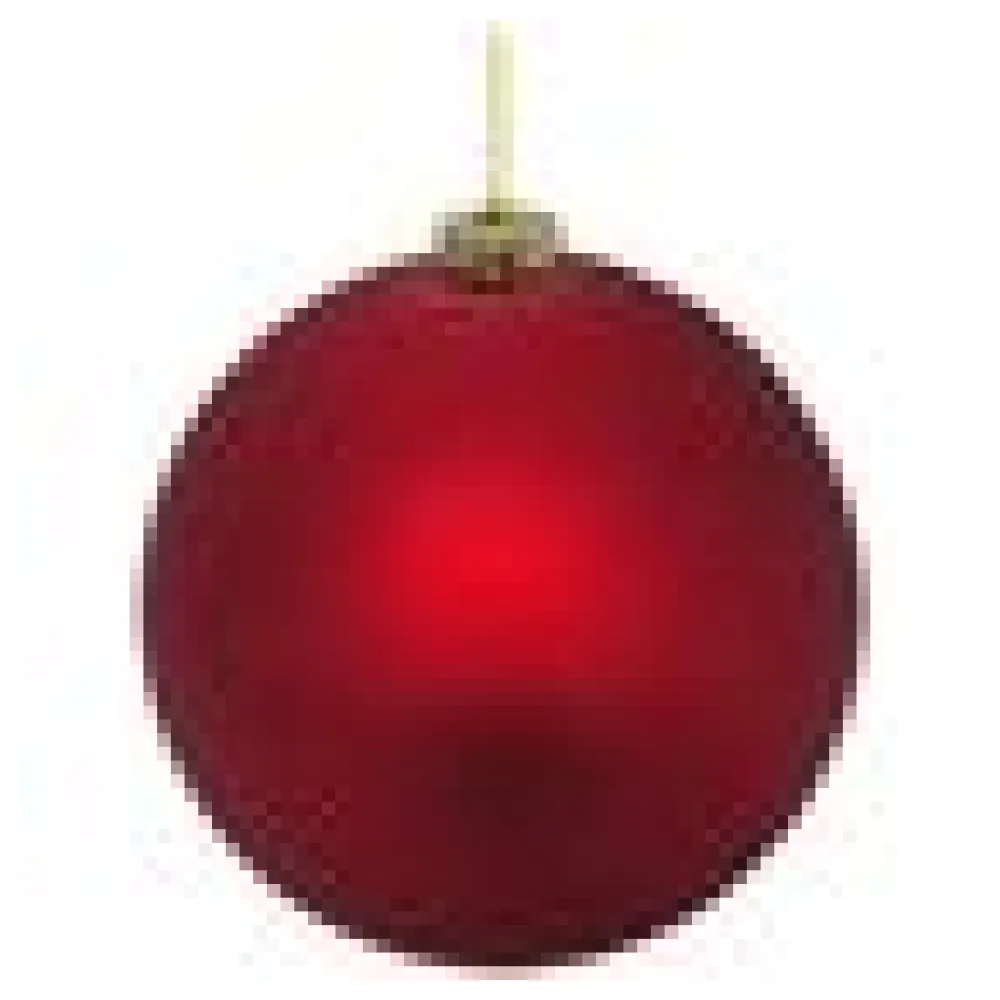 Weihnachtskugeln Christbaumkugeln XXL aus Kunststoff rot matt, O25cm, 1 Stk. – Bild 4