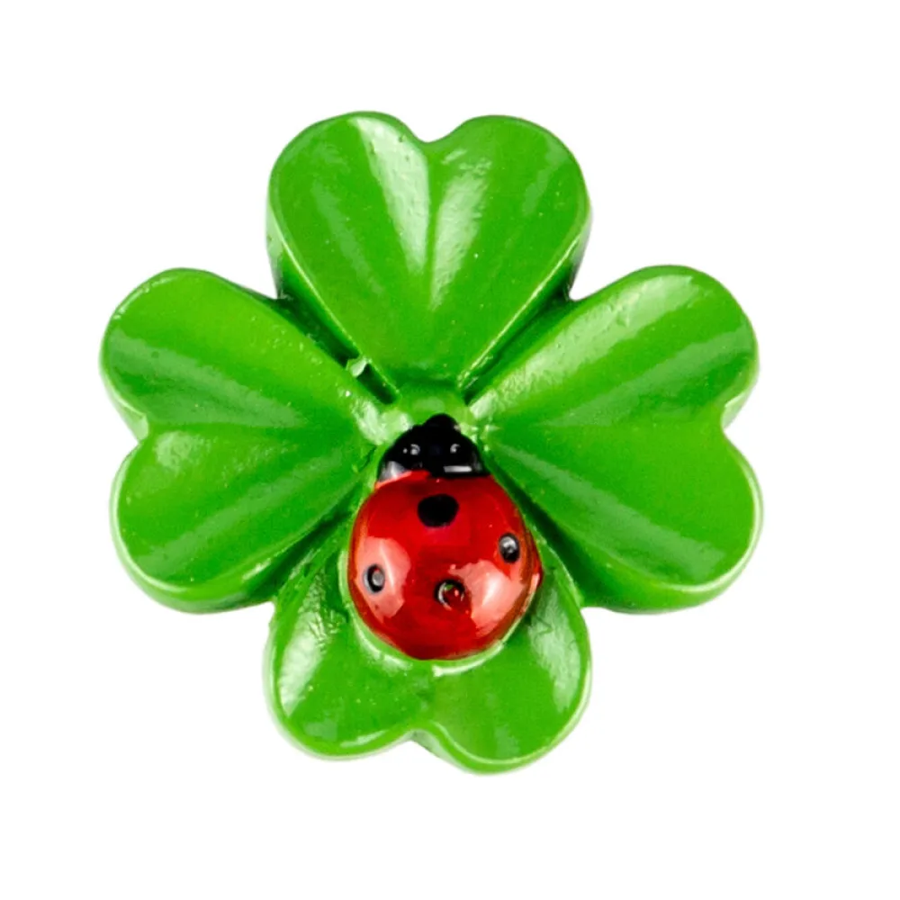 Glücksbringer "Kleeblatt" ca. 3cm, 6 Stk. – Bild 2