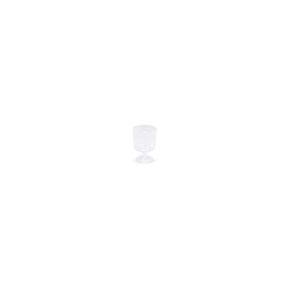 Mehrwegbecher Pfandbecher Weinglas transparent PP Eichstrich 0,2 l , 10 Stk.