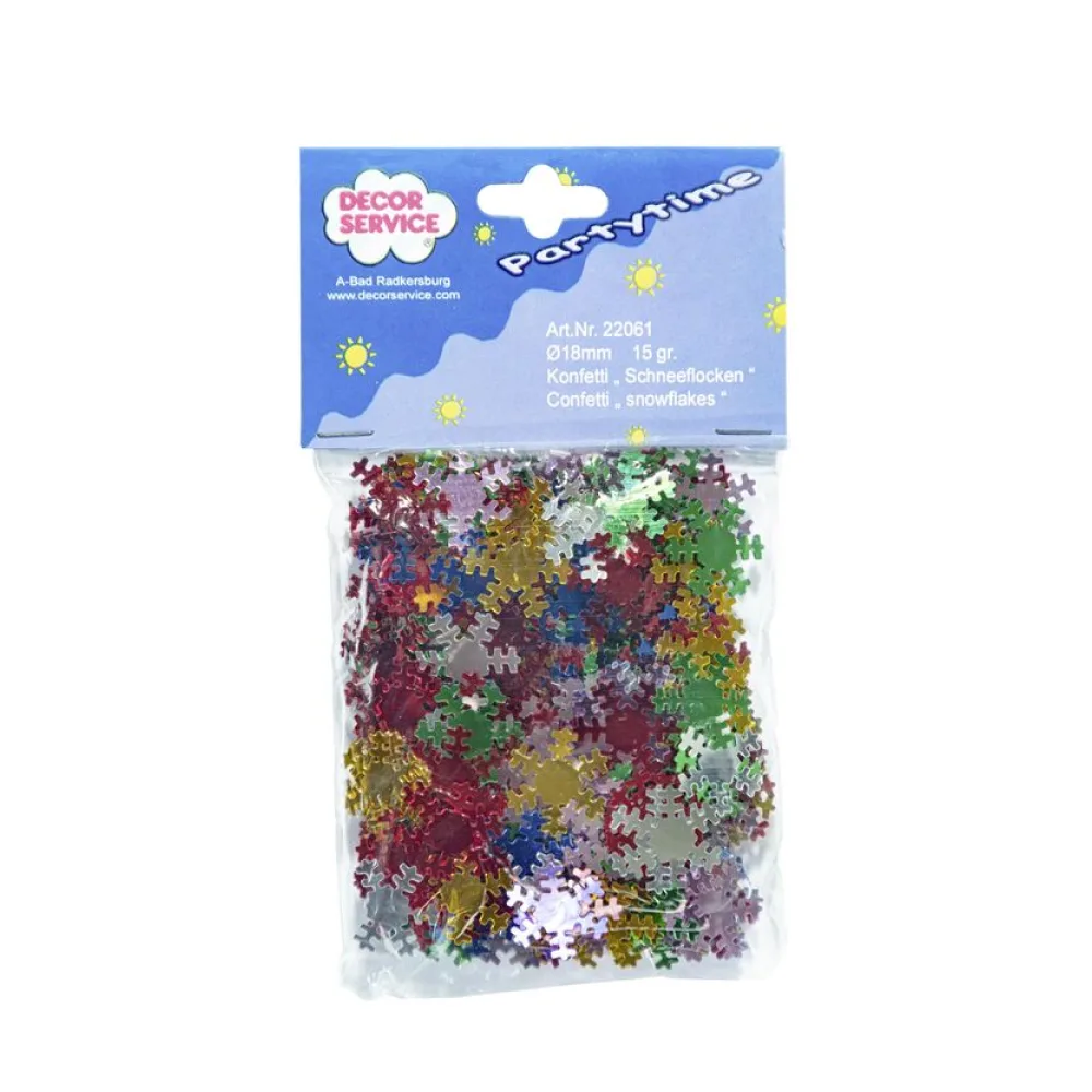 Konfetti "Schneeflocken", 18mm, 15g – Bild 2