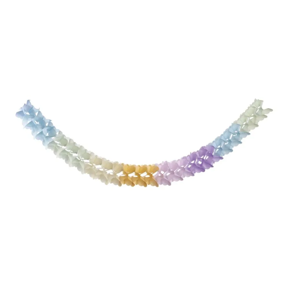 Girlande "Pastellfarben" aus Papier schwer entflammbar O12cm 3.6m, 1 Stk. – Bild 2