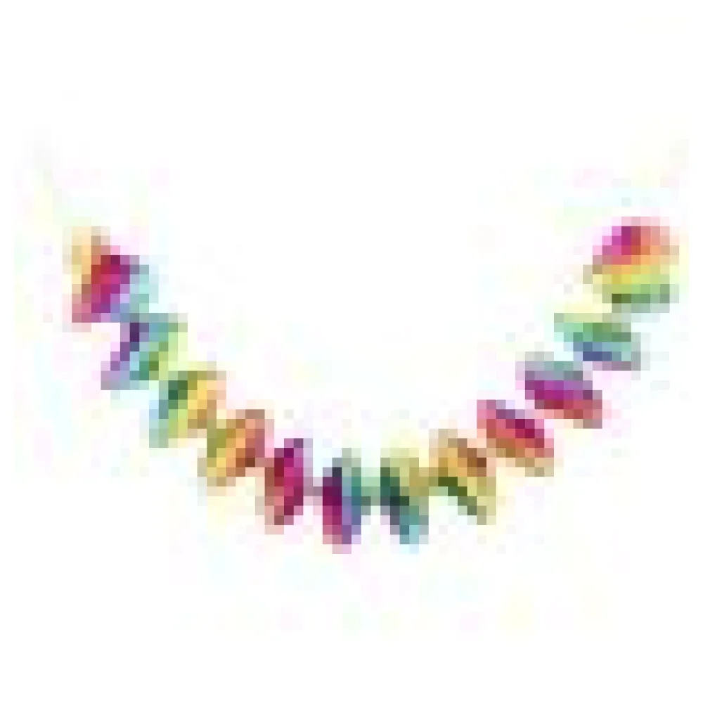 Spiralgirlanden "Regenbogen", aus Alufolie, O8cm, 60cm, 4 Stk. – Bild 4