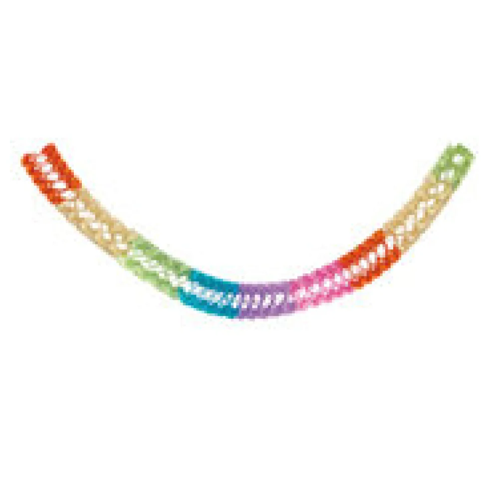 Girlande "Farbenspiel" aus Papier schwer entflammbar O17cm 10m, 1 Stk.