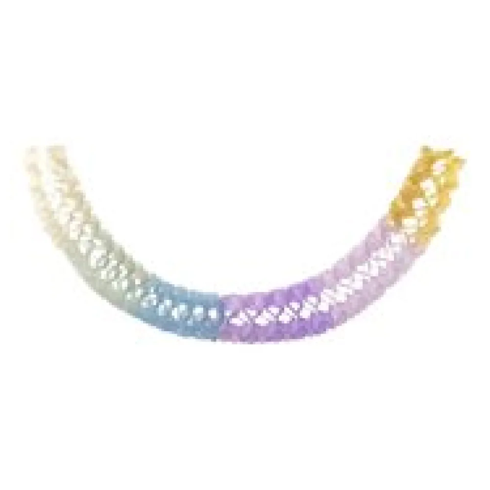 Girlande "Pastellfarben" aus Papier schwer entflammbar O17cm 3.6m, 1 Stk.