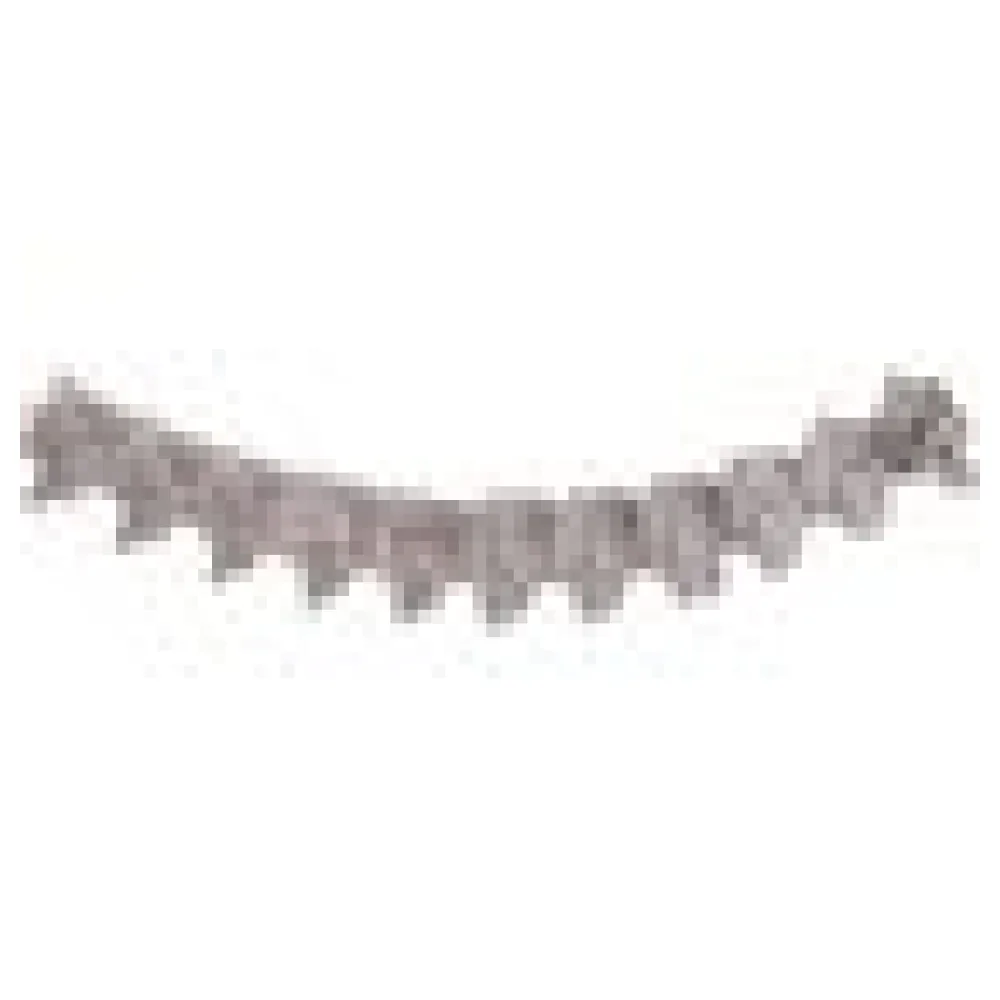 Girlande aus Papier schwer entflammbar silber 16x10.5cm 3.6m, 1 Stk. – Bild 4