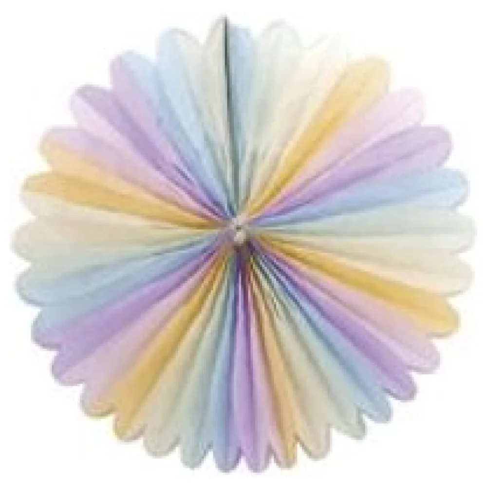 Rosette "Pastellfarben" aus Papie, schwer entflammbar O70cm, 1 Stk. – Bild 3