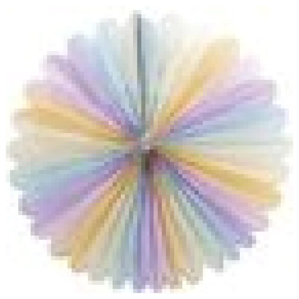 Rosette "Pastellfarben" aus Papie, schwer entflammbar O70cm, 1 Stk. – Bild 4