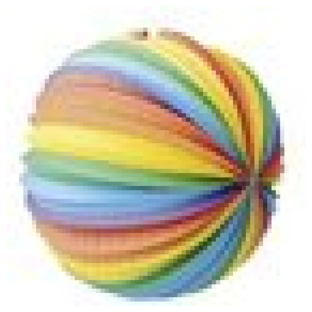 Lampion "Farbenspiel" aus Papier schwer entflammbar O25cm, 1 Stk. – Bild 4