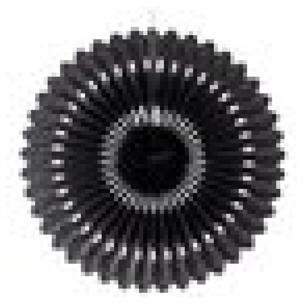 Rosette aus Papier schwer entflammbar schwarz O40cm, 1 Stk. – Bild 4