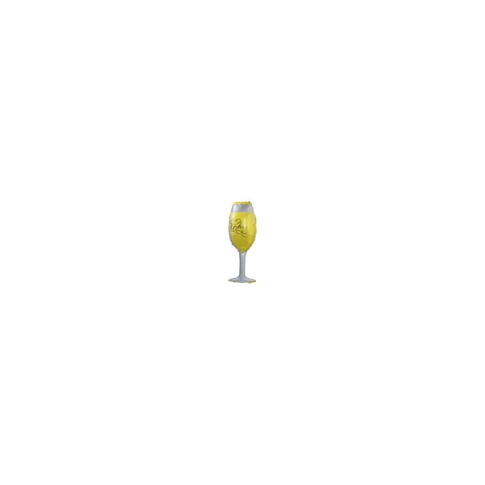 Folienballon "Champagnerglas", ca. 90cm, 1 Stk.