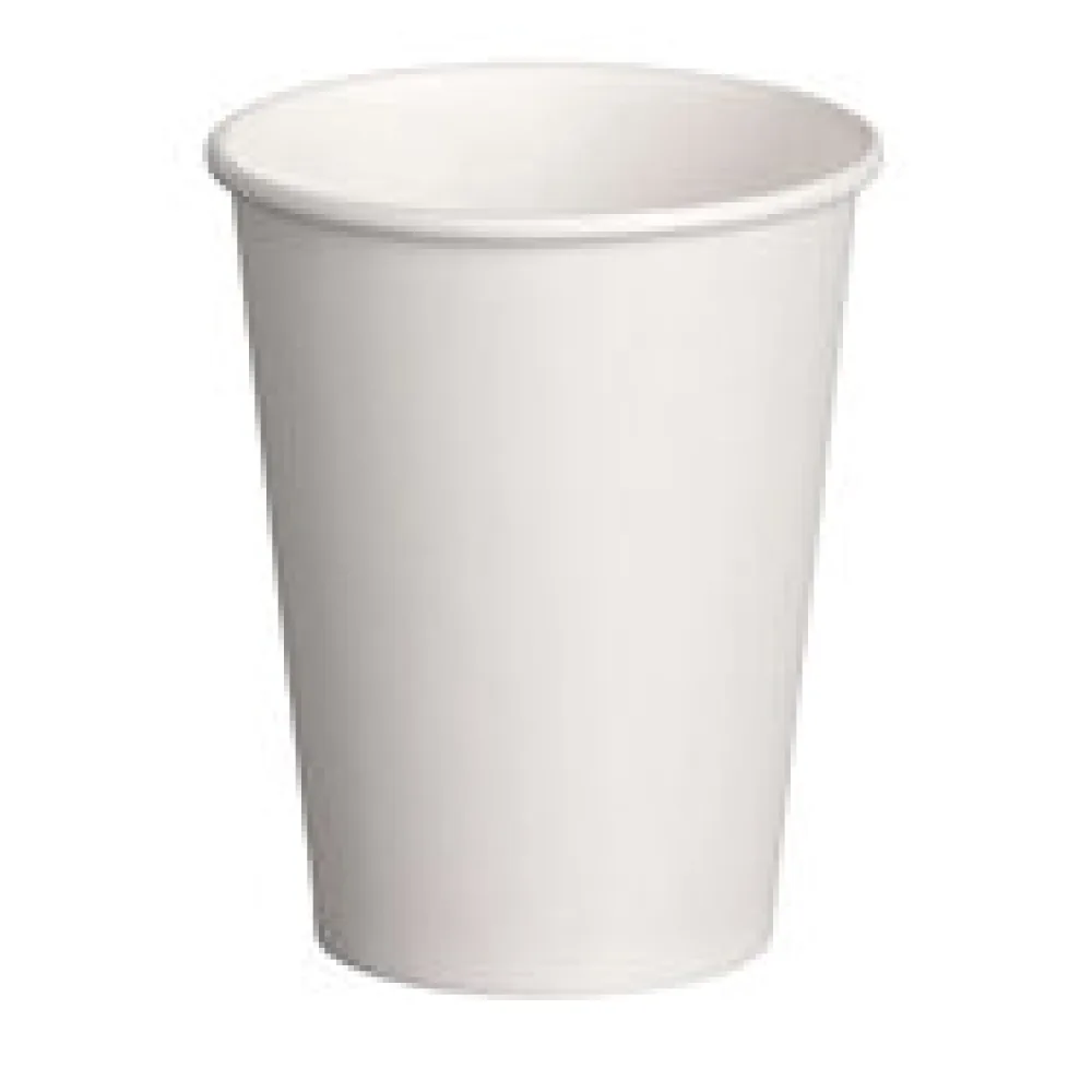 Kaffeebecher 'Coffee To Go' Pappbecher 100% ohne Kunststoff weiß 200ml, 50 Stk.
