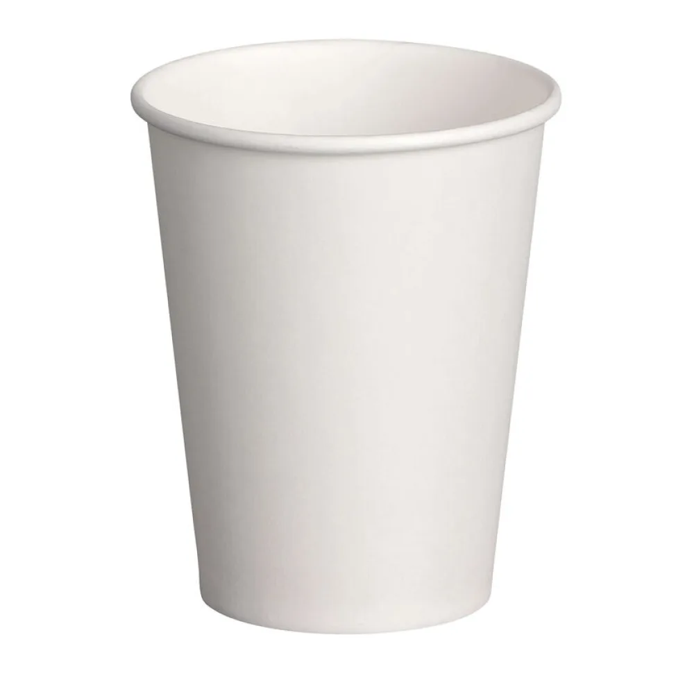 Kaffeebecher 'Coffee To Go' Pappbecher 100% ohne Kunststoff weiß 200ml, 50 Stk. – Bild 2