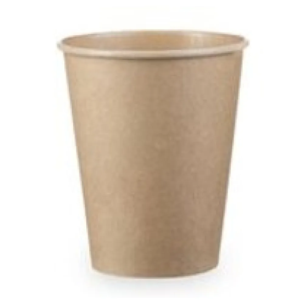 Kaffeebecher 'Coffee To Go' Pappbecher 100% ohne Kunststoff braun 300ml, 50 Stk. – Bild 3