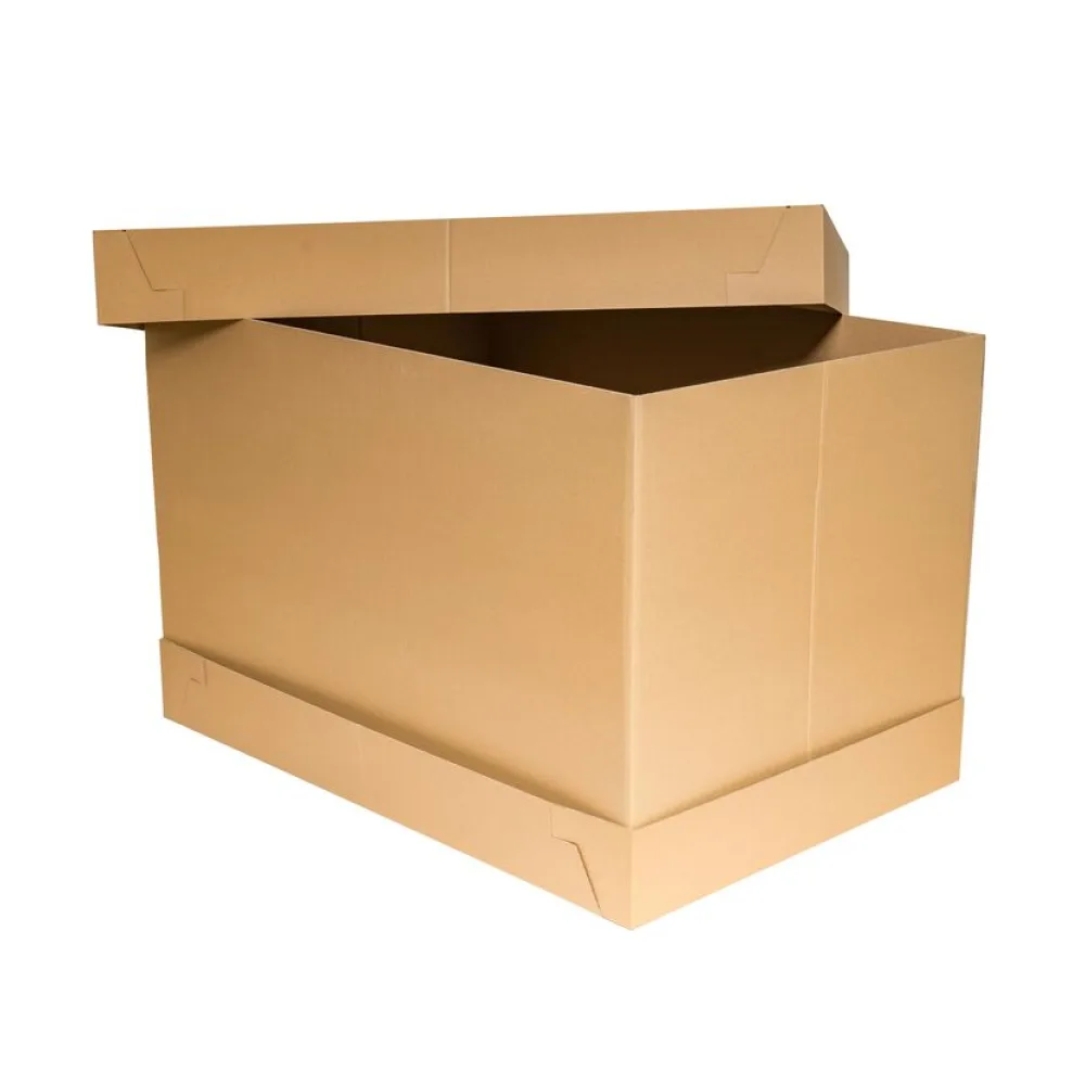 Palettencontainer Palettenkarton 3-teilig 1200x800x800mm (Außenmaß) 2-wellig braun stabil – Bild 2