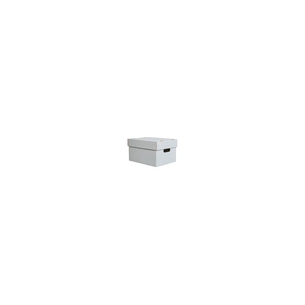 Aufbewahrungsboxen mit abnehmbaren Deckel 335x245x195mm weiß grau