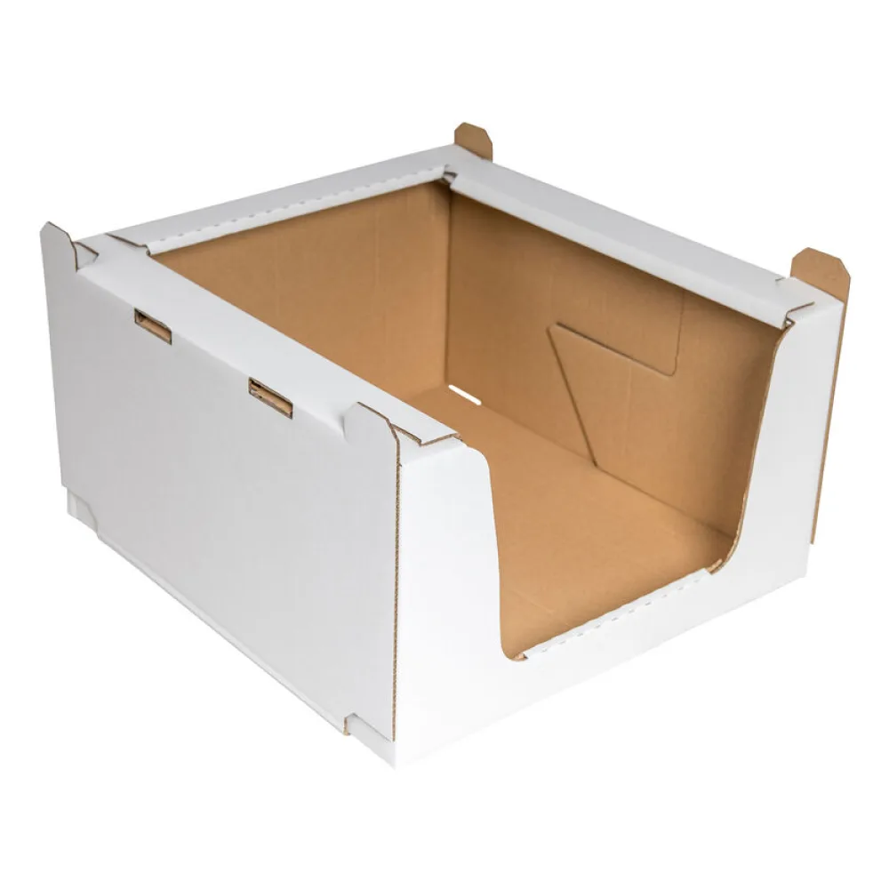 Stapelbehälter Regalkarton aus Wellpappe 'M' 600x400x300mm stapelbar robust – Bild 2