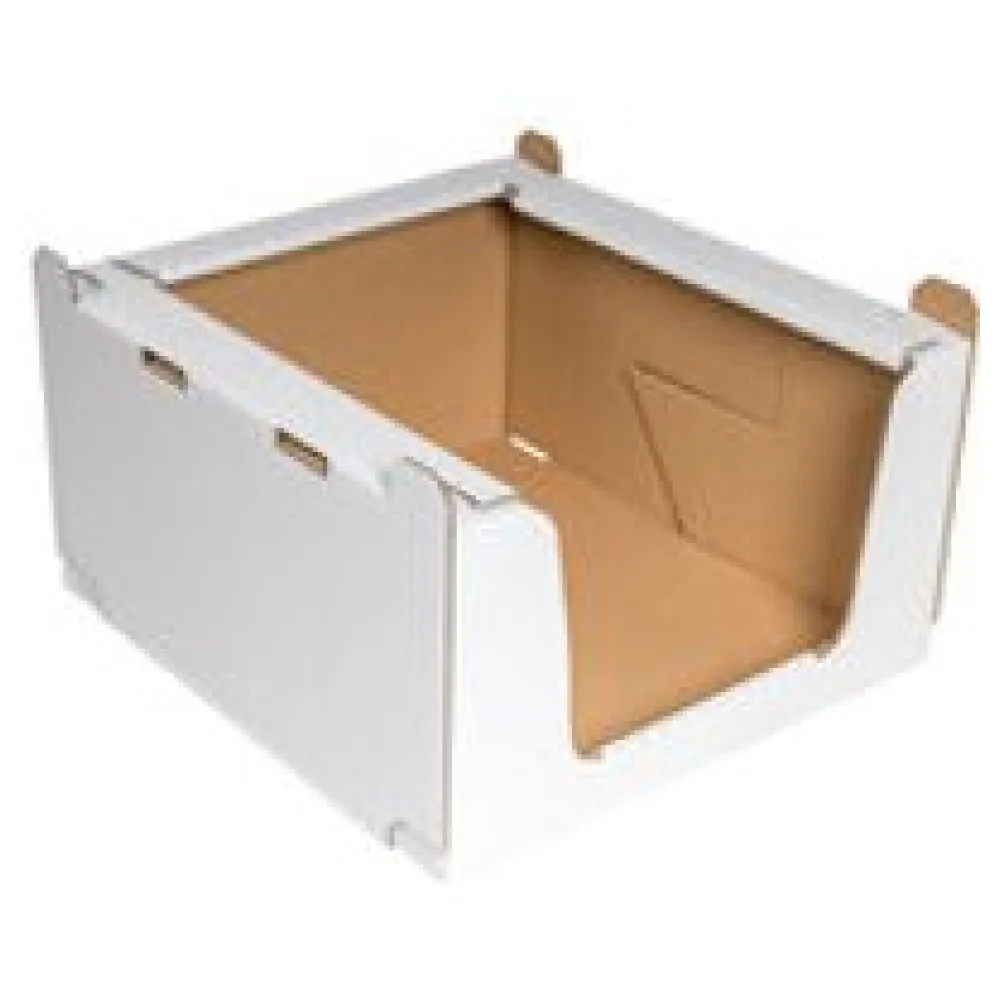 Stapelbehälter Regalkarton aus Wellpappe 'M' 600x400x300mm stapelbar robust – Bild 3
