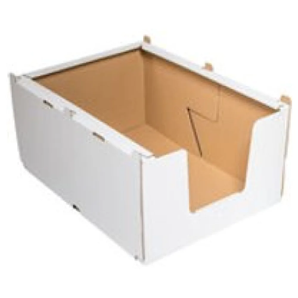 Stapelbehälter Regalkarton aus Wellpappe 'S' 380x360x200mm stapelbar robust – Bild 3