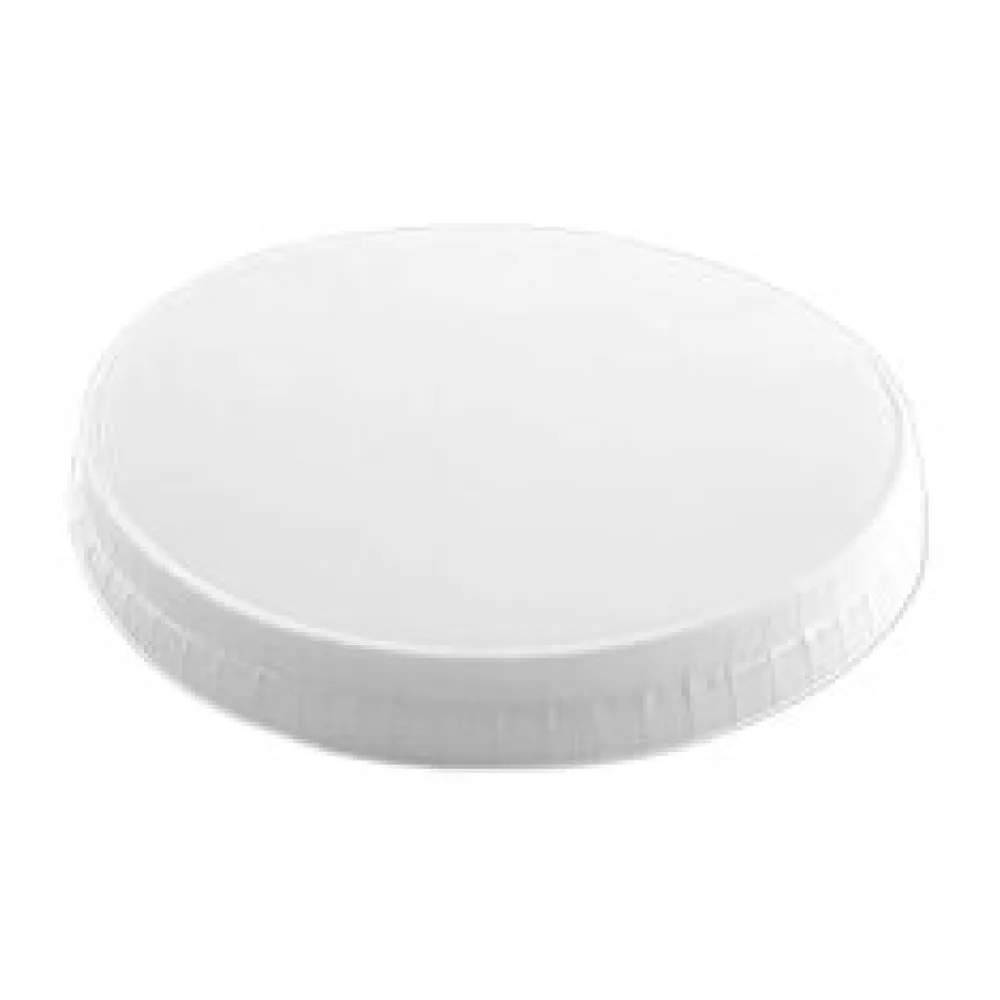 Papierdeckel weiß mit O 80 mm für Pappbecher Feinkostbecher Eisbecher, 50 Stk.