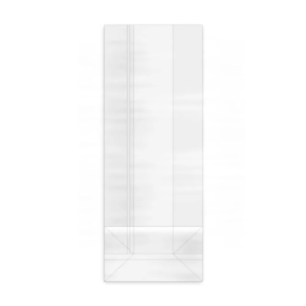 Blockbodenbeutel hochtransparent 70 + 40 x 220mm mit verschweißtem Boden, 100 Stk. – Bild 2