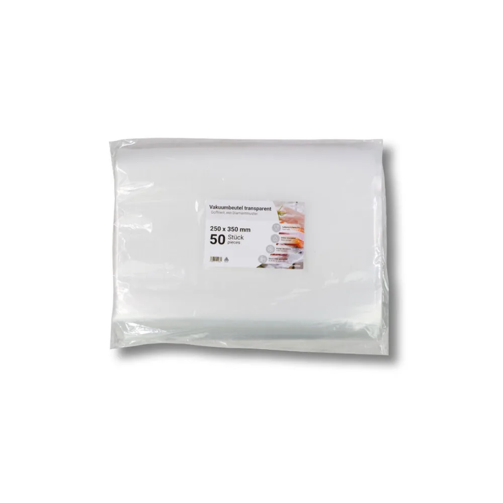 Siegelrandbeutel Vakuumbeutel PA/PE 250 x 350 mm goffriert transparent 90 my, 50 Stk. – Bild 2