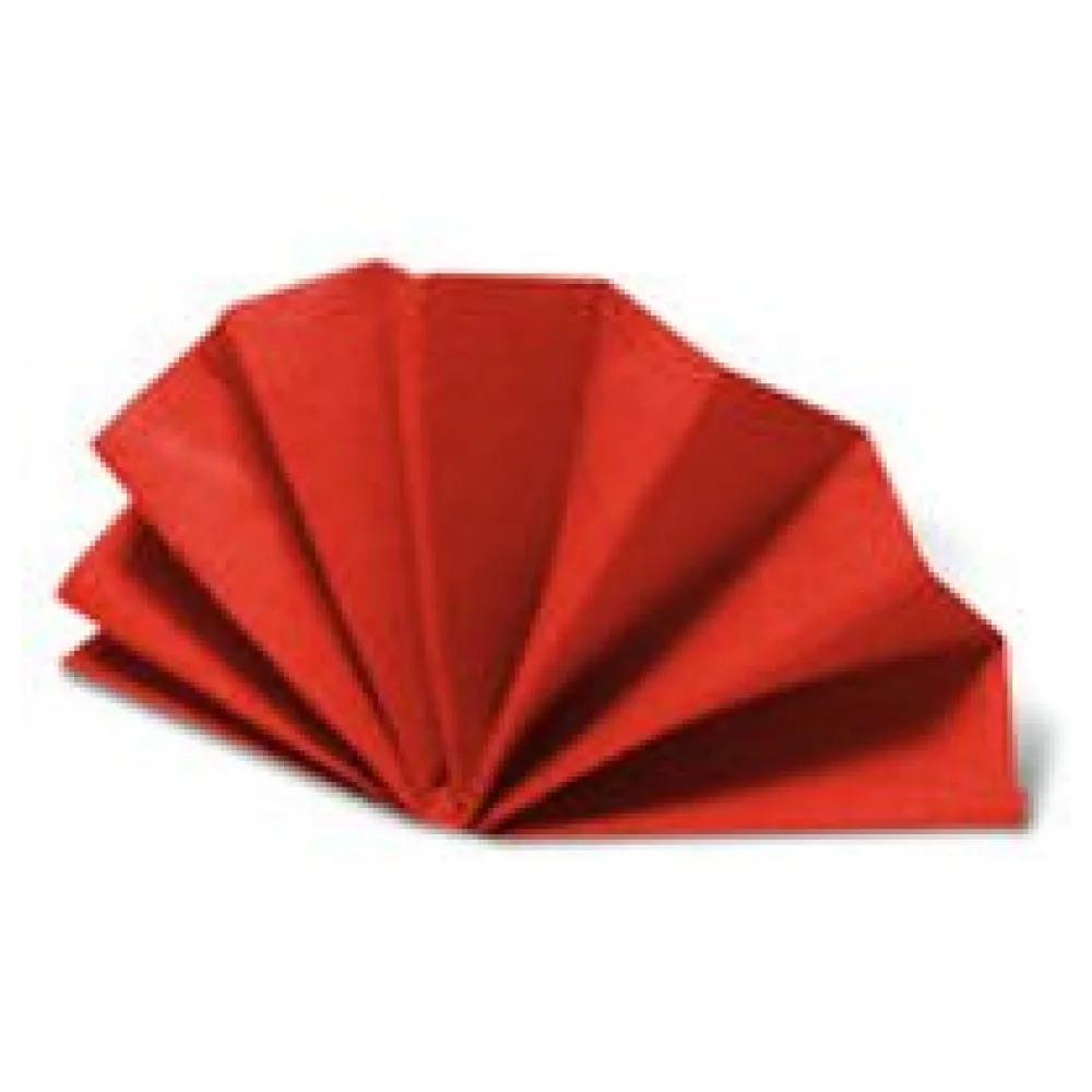 DekoStar Servietten 38 x 38cm rot, Geprägte Tischservietten Tischdekoration, 50 Stk. – Bild 3