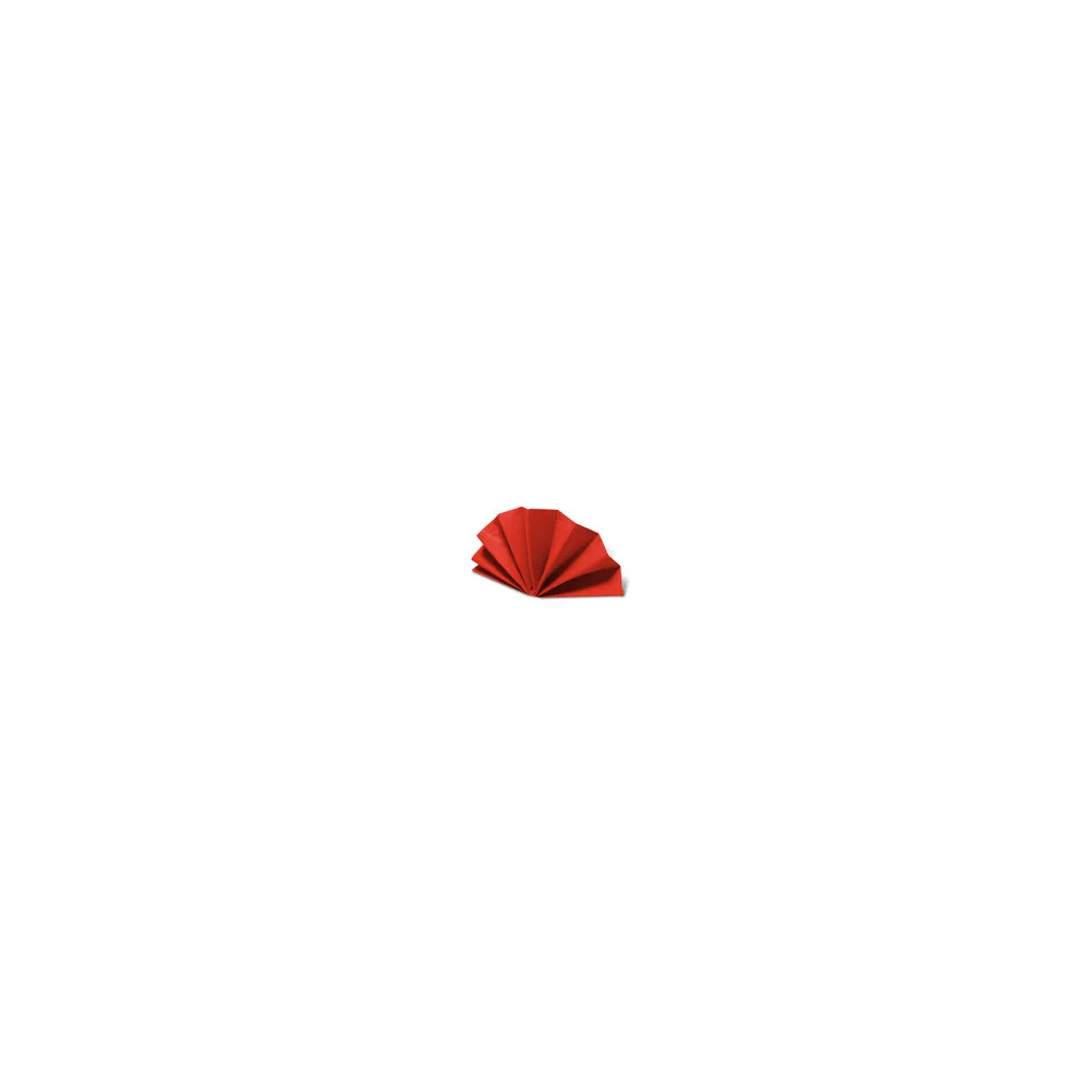 DekoStar Servietten 38 x 38cm rot, Geprägte Tischservietten Tischdekoration, 50 Stk.