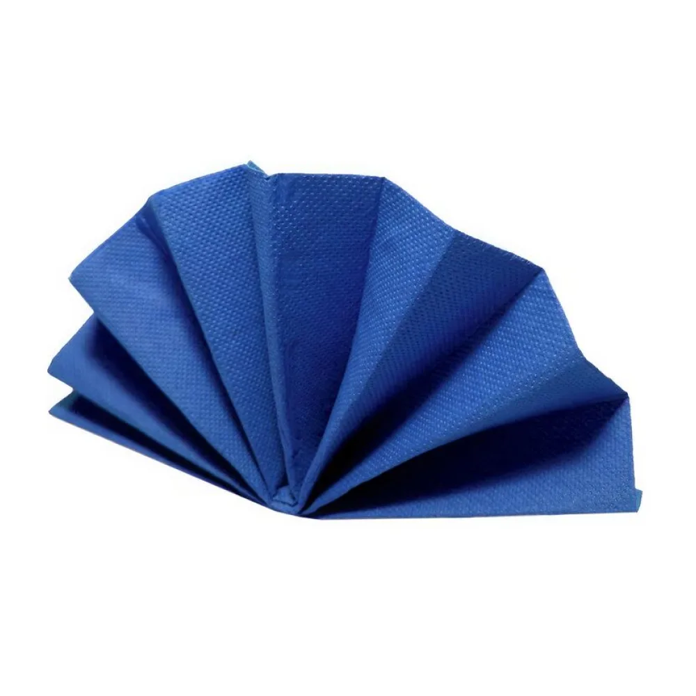 DekoStar Servietten 38 x 38cm dunkelblau, Geprägte Tischservietten Tischdekoration, 50 Stk. – Bild 2