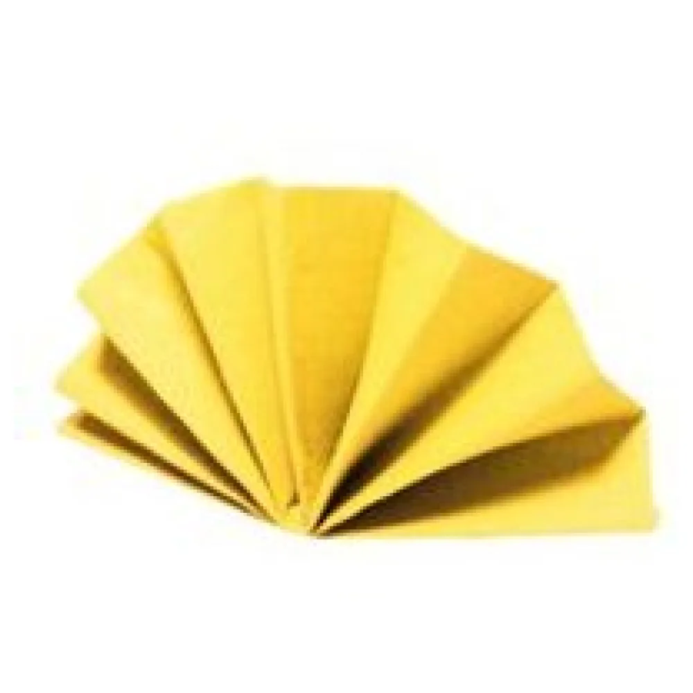 DekoStar Servietten 38 x 38cm gelb, Geprägte Tischservietten Tischdekoration, 50 Stk. – Bild 3