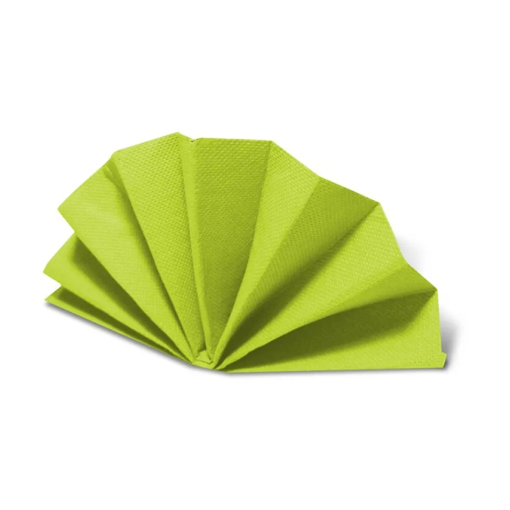DekoStar Servietten 38 x 38cm gelbgrün, Geprägte Tischservietten Tischdekoration, 50 Stk. – Bild 2