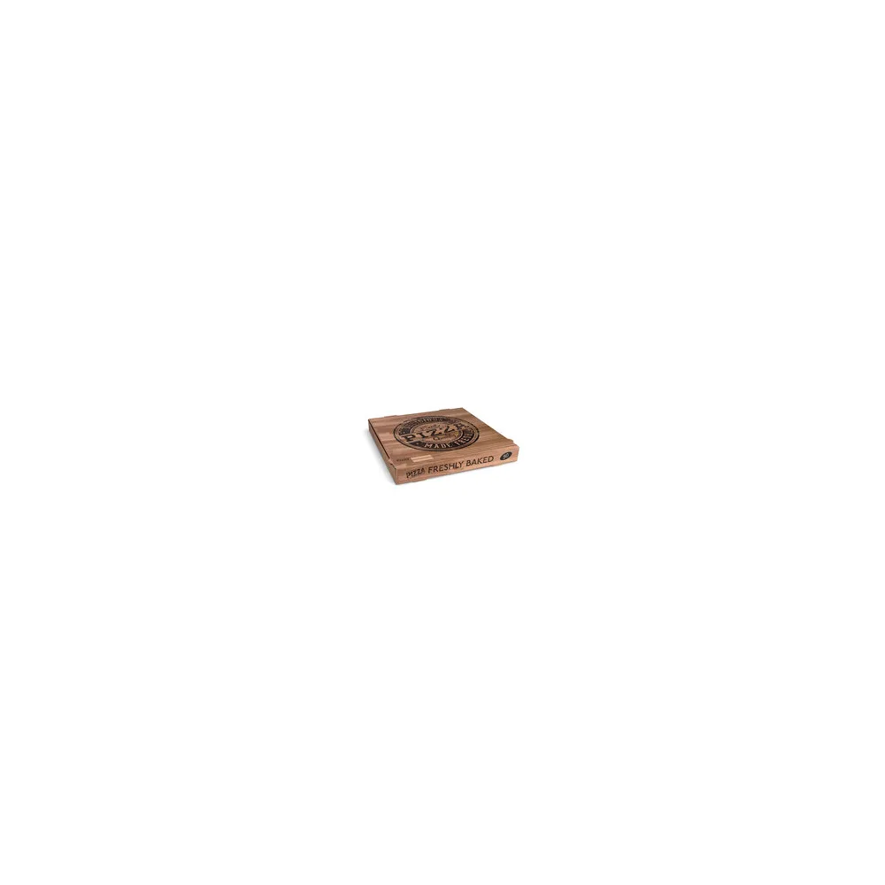 Pizzakarton aus Mikrowellpappe H4 mit neutralem Motiv für XXL Pizzen, 50x50x5cm, 100 Stk.