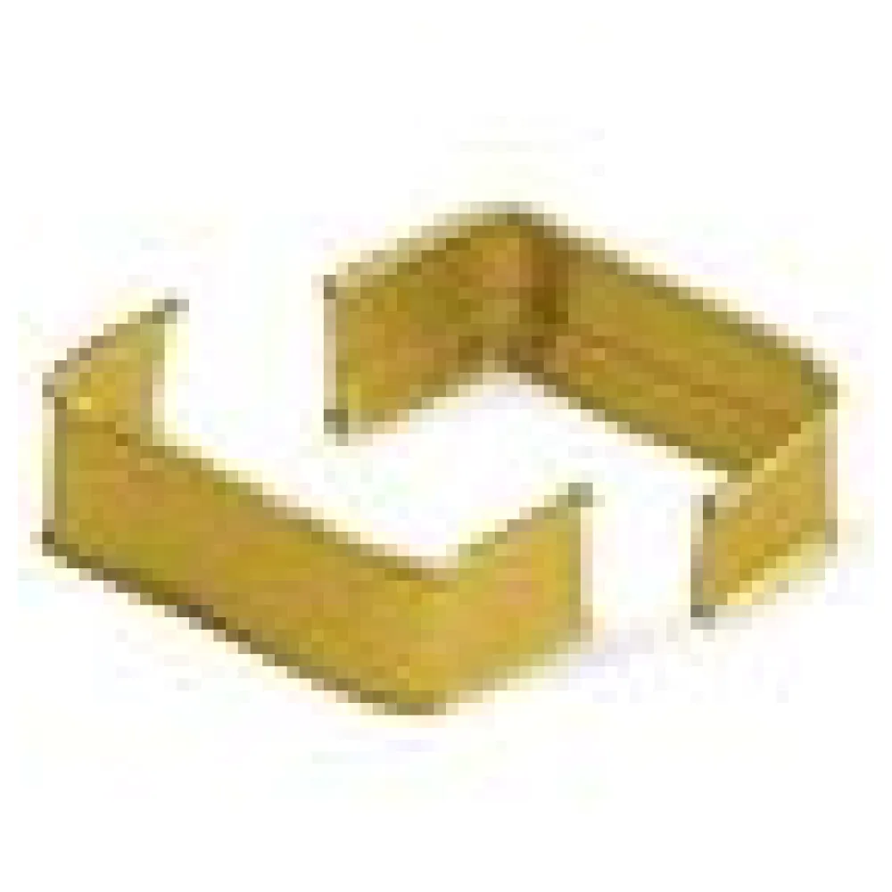 Verschlussclipse U-Form Beutelverschlüsse 33 x 8 mm Gold PAP/FE, 1000 Stk. – Bild 4
