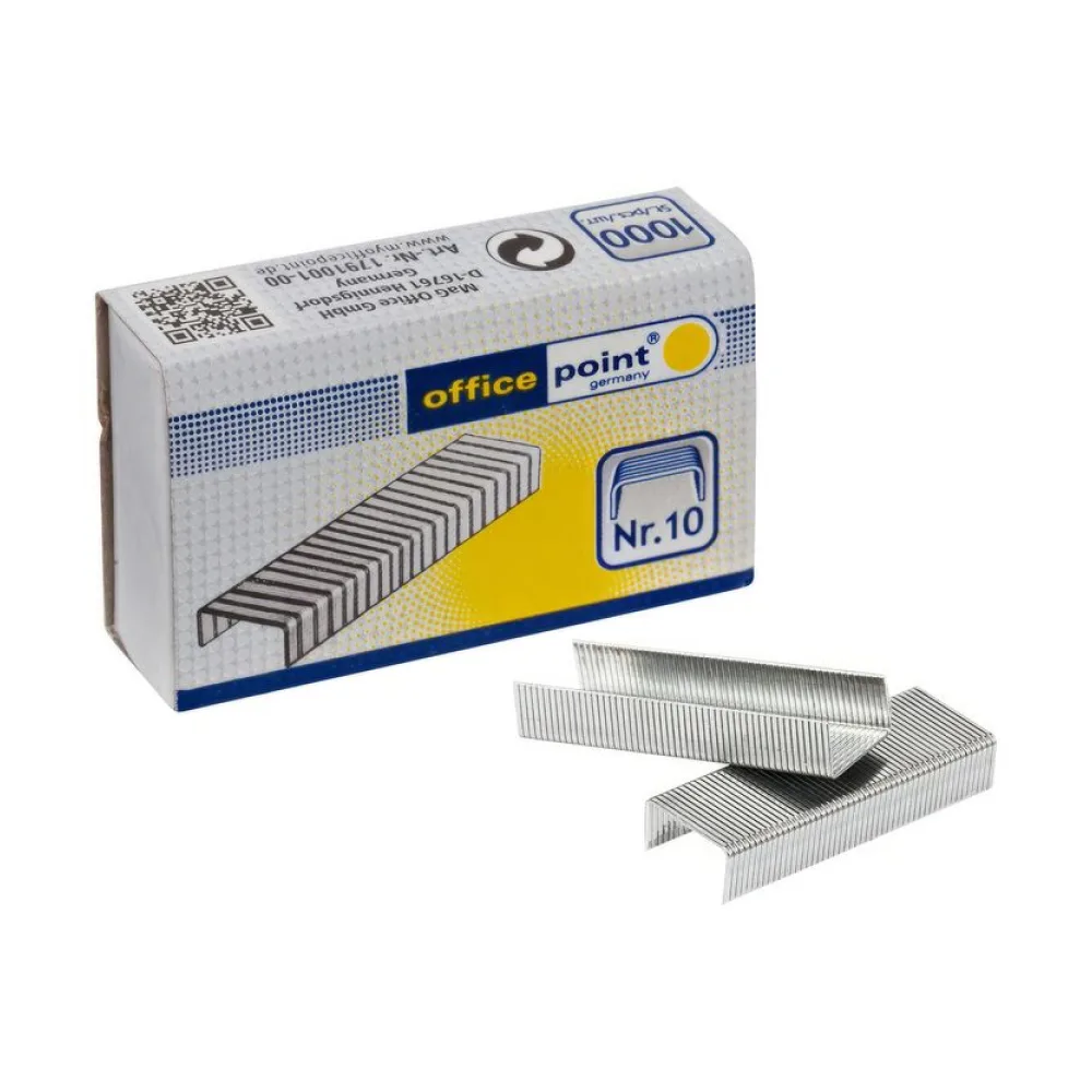 Heftklammern silber verzinkt N10 (20 packs je 1000 Stk) = 20000 Stk. – Bild 2