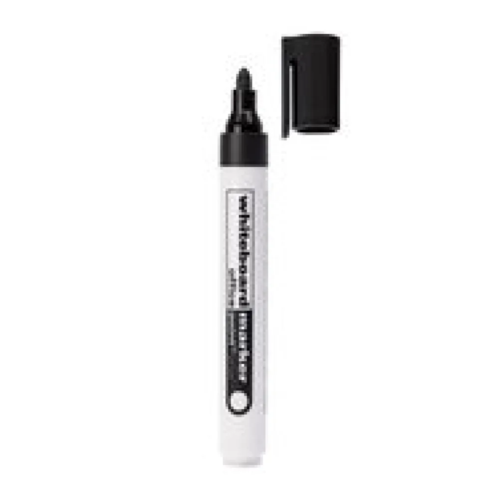 Whiteboard Marker 1-5mm Rundspitze schwarz, 10 Stk.