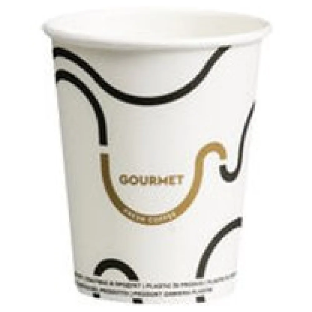 Kaffeebecher CoffeeToGo Pappbecher GOURMET WHITE Fresh Coffee 200ml, 50 Stk. – Bild 3