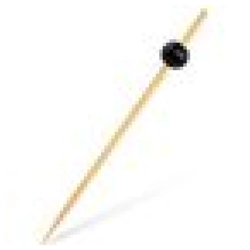Fingerfood-Spieß - schwarze Perle 120 mm, stabil und splitterfrei, 100 Stk. – Bild 4