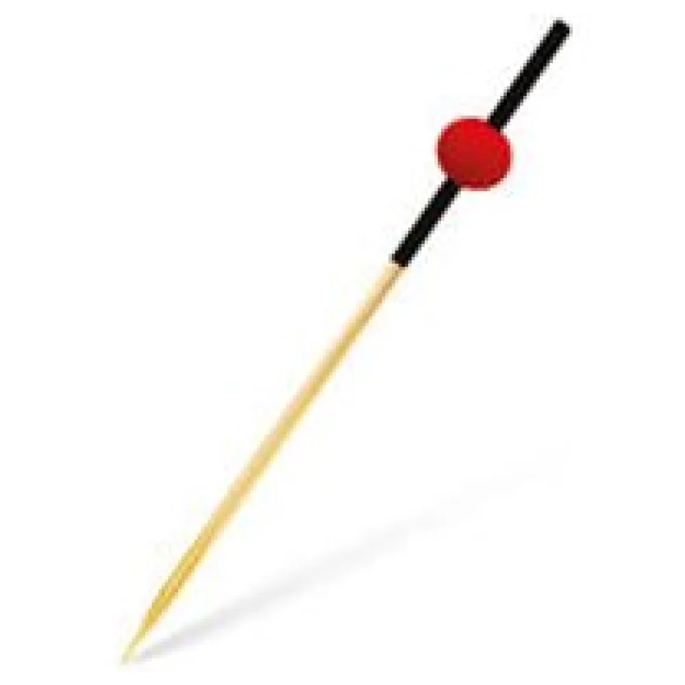 Fingerfood-Spieß - rote Perle 70 mm, stabil und splitterfrei, 100 Stk. – Bild 3