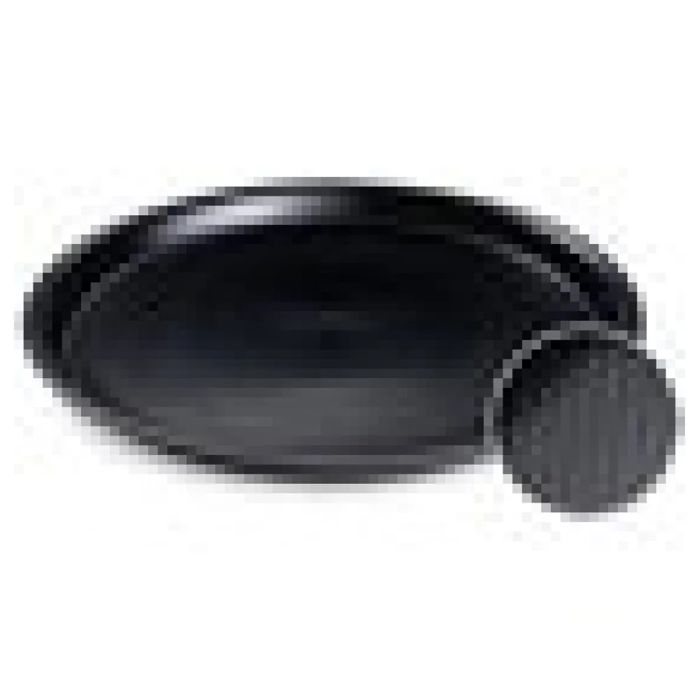 Gastro Serviertablett rutschfest rund schwarz O37 x 3 cm – Bild 4