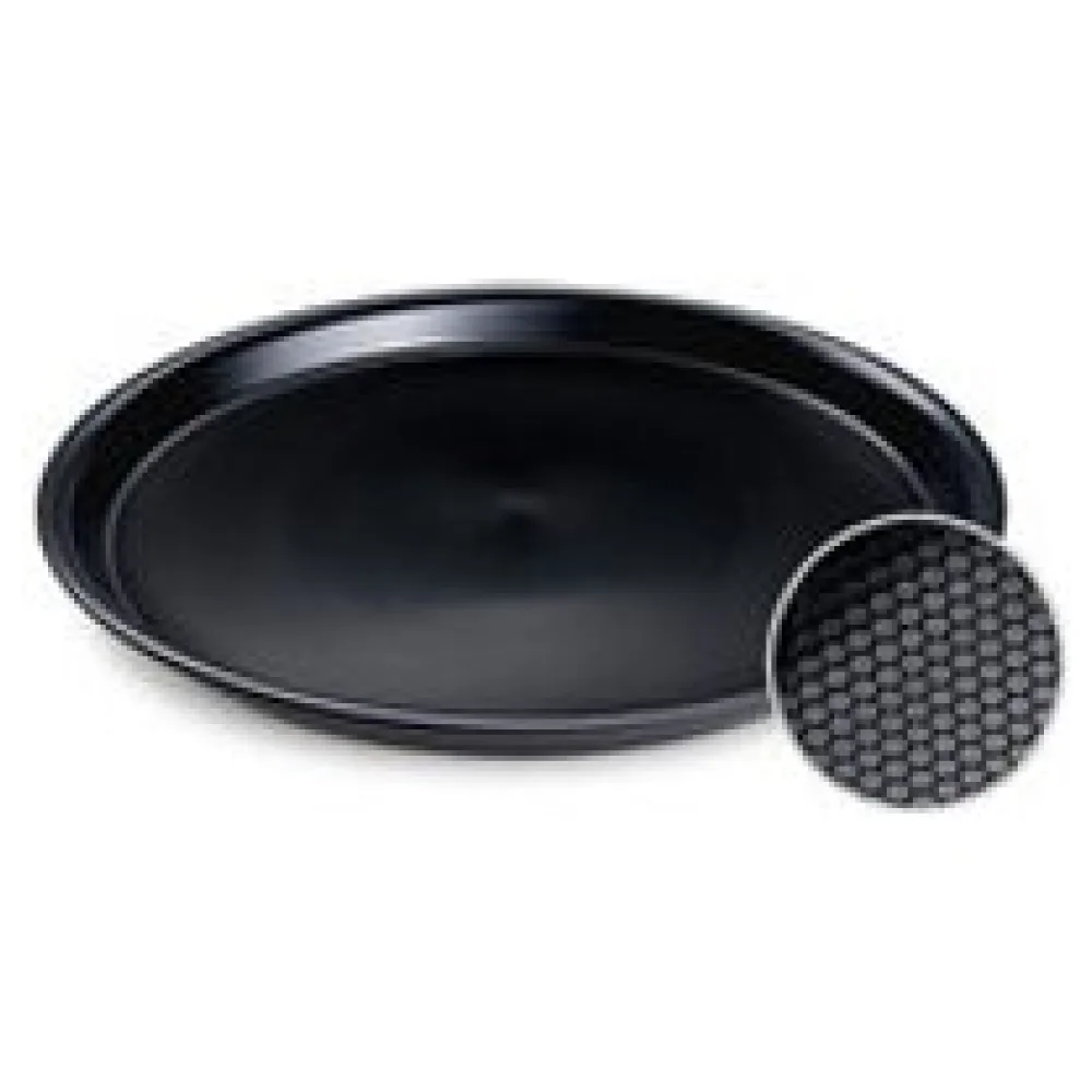 Gastro Serviertablett rutschfest rund schwarz O37 x 3 cm – Bild 3